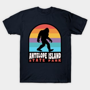 Antelope Island Camping Bigfoot Sasquatch Salt Lake City Utah T-Shirt